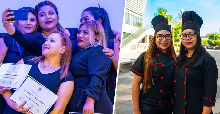 Más de 400 personas se gradúan de los Cursos de Formación Laboral de la alcaldía de San Salvador