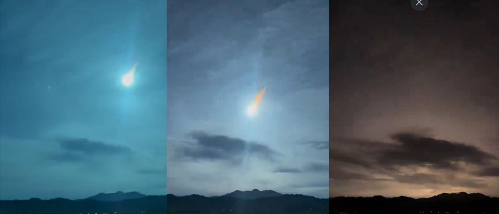 INDONESIA: Asteroide del tamaño de un metro y medio ilumina el cielo y queda captado en cámara