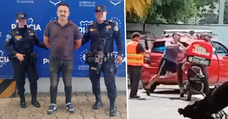 Capturan a sujeto que atacó a un repartidor de comida rápida en San Salvador