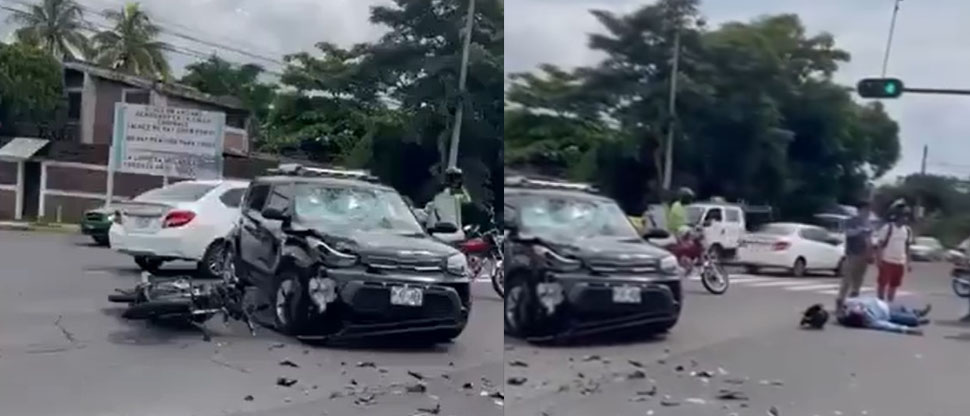 Conductor de vehículo hace giro indebido y ocasiona fuerte accidente de tránsito