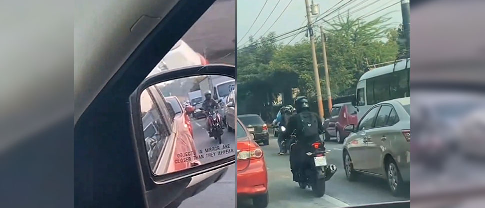Conductor pide a automovilistas apartarse para que motociclistas circulen entre carriles