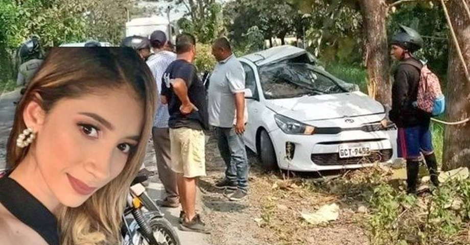 Joven conductora pierde la vida en accidente por evitar atropellar a un perrito en Ecuador