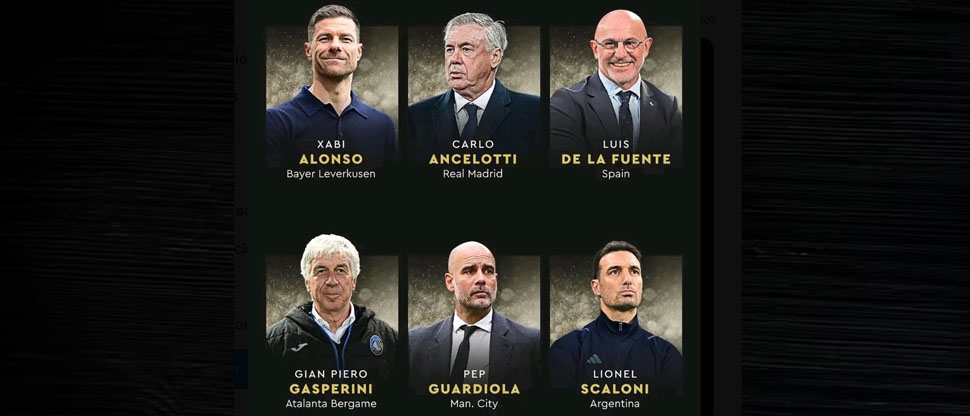 Estos son los nominados para el Balón de Oro en la categoría de Entrenador masculino del año