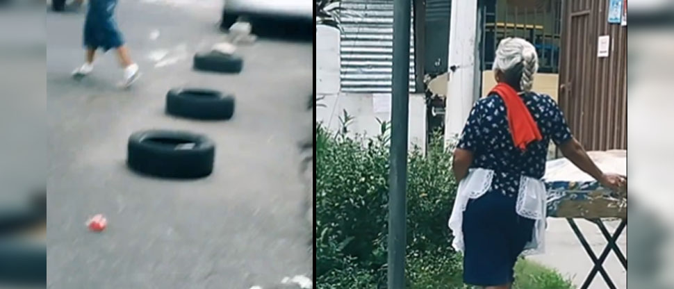 Conductor asegura que vendedora de pan se «adueña» de una calle de Soyapango