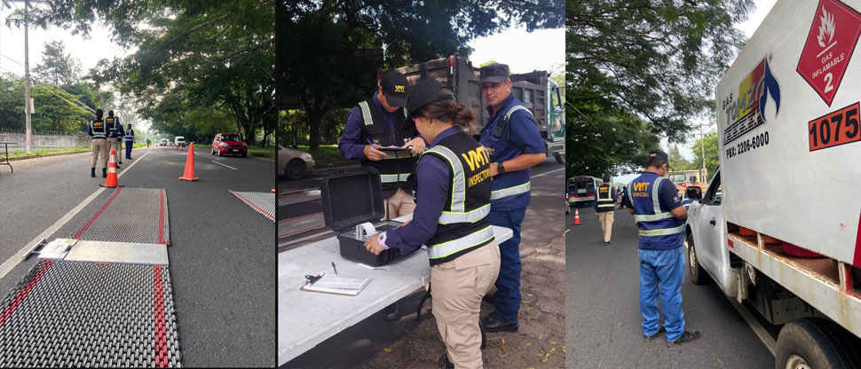 VMT realiza controles de pesaje a transporte de carga