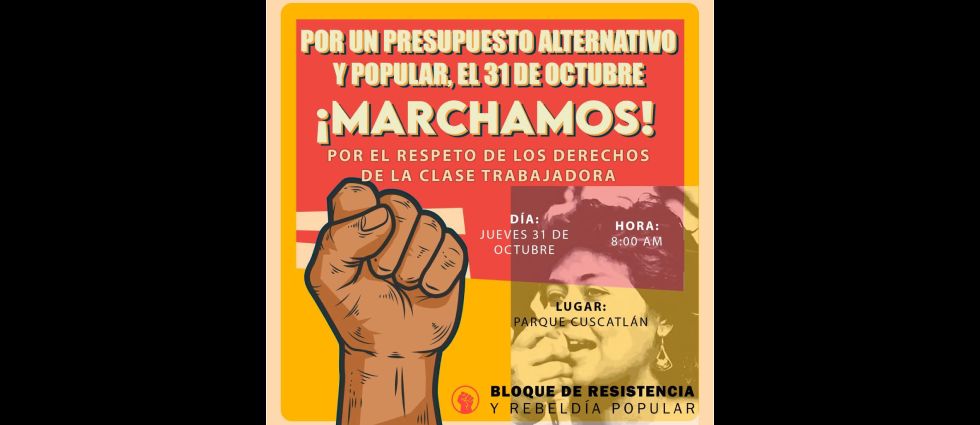 Bloque de Resistencia y Rebeldía Popular marchará para presentar proyecto alternativo al Presupuesto 2025