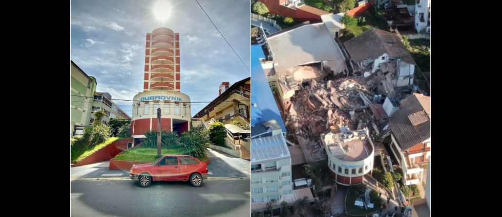 Edificio de 10 pisos se derrumba en Argentina
