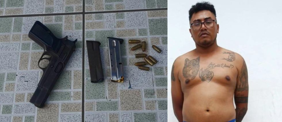 Capturan a homeboy de la MS-13 que circulaba armado en Metapán