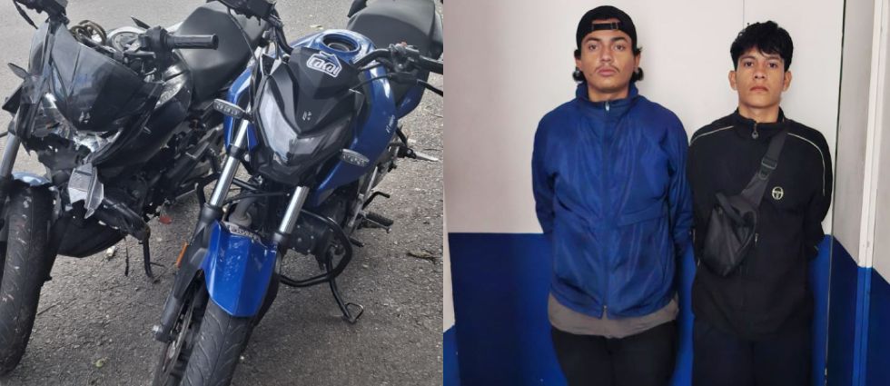 Capturan a sujetos en Ilopango que viajaban en motocicletas con reporte de hurto
