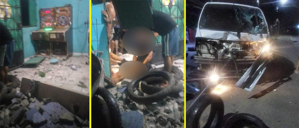 Varias personas lesionadas deja choque de camión con un negocio de “maquinitas” tragamonedas