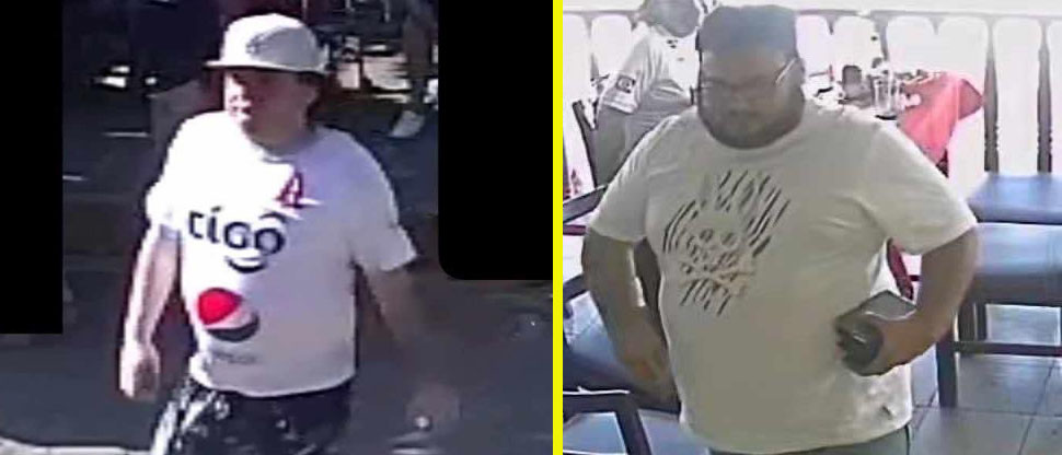 Denuncian a 2 hombres que se fueron sin pagar cuenta de $70 en restaurante del Puerto