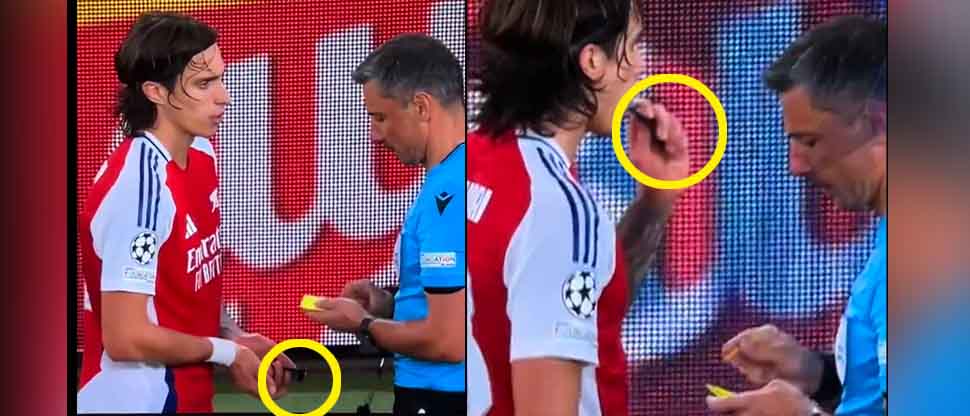 Aclaran que jugador del Arsenal no estaba vapeando en partido de Champions League