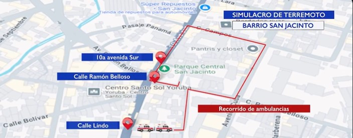 Estas calles estarán cerradas este lunes por simulacro de terremoto