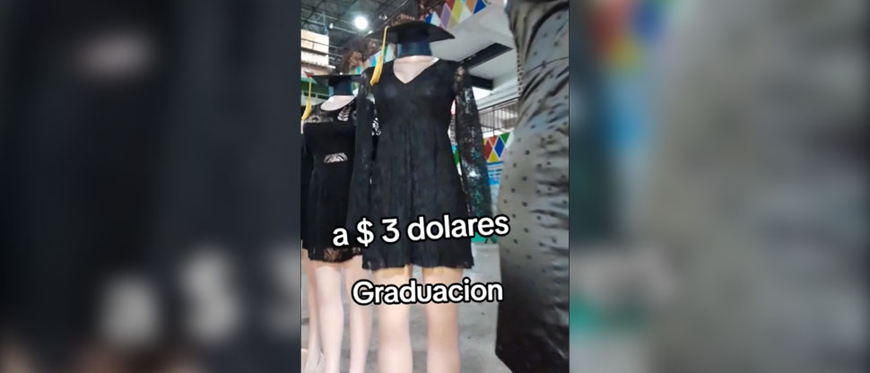 “CACHADA”: Boutique en el mercado Tinetti ofrece vestidos de graduación a $3