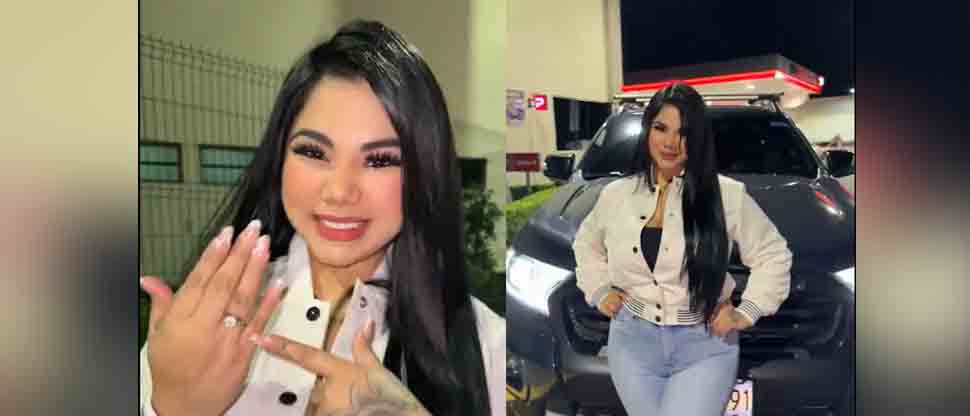 Abigail Mancía presume en redes sociales la compra de una camioneta Ranger