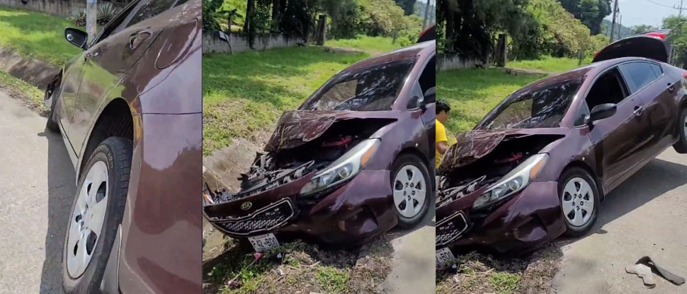 Conductor se salva de morir en accidente de tránsito en carretera a Comalapa