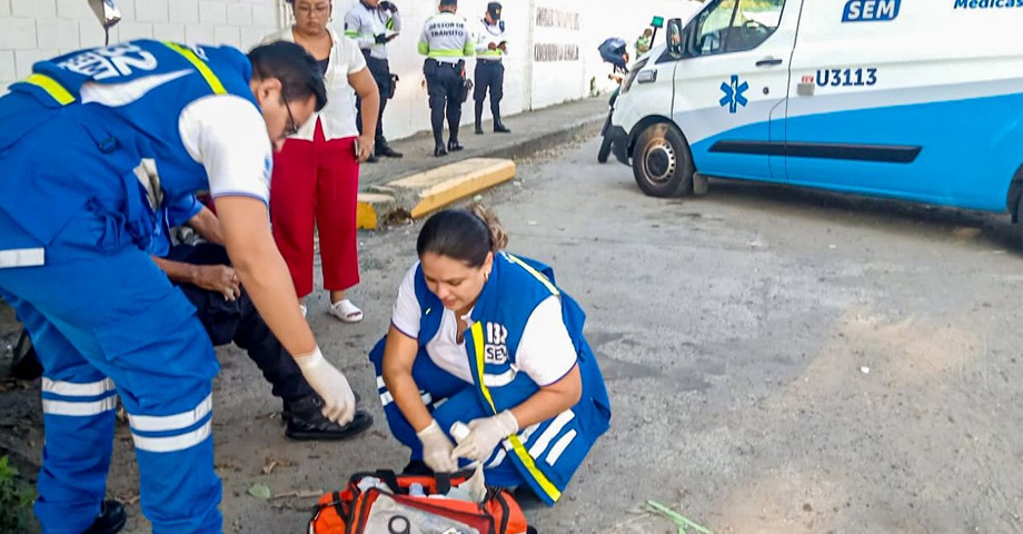 Persona de la tercera edad resultas con múltiples lesiones tras ser atropellado en San Salvador