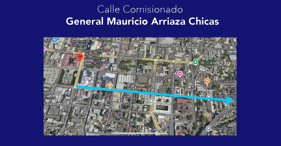Acuerdan renombrar la 6ta. Calle como:  calle comisionado General Mauricio Arriaza Chicas