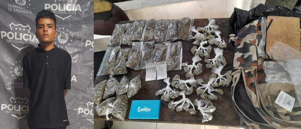 Con cara de niño, pero fue capturado por llevar fuerte cargamento de droga