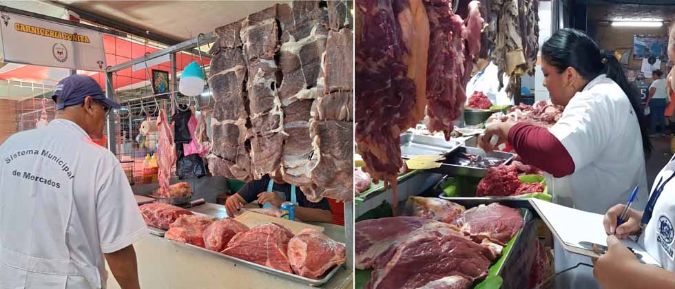 Inspeccionan 146 puestos de venta de carnes en el Mercado Central
