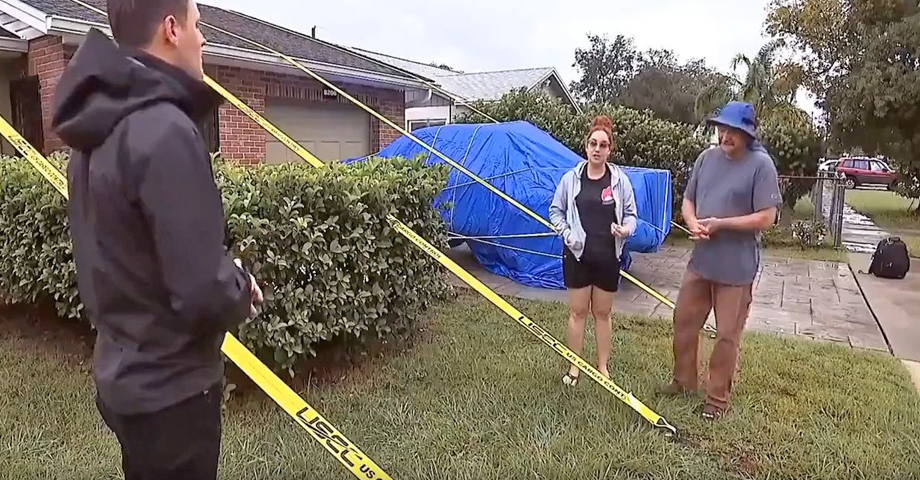 Huracán Milton: Hombre ata su casa al suelo para evitar que sea destruida