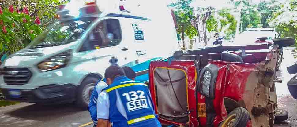 Joven de 23 años resulta lesionado cuando iba en una mototaxi