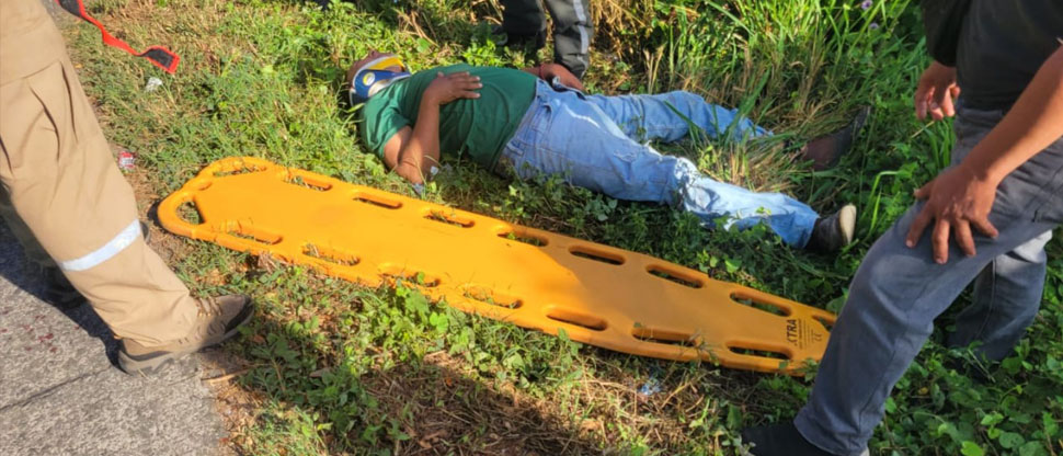 Un lesionado en accidente de tránsito en carretera el Litoral