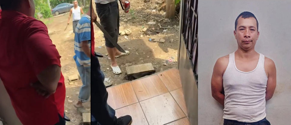 Capturan a hombre que amenazó con un corvo a un menor de edad