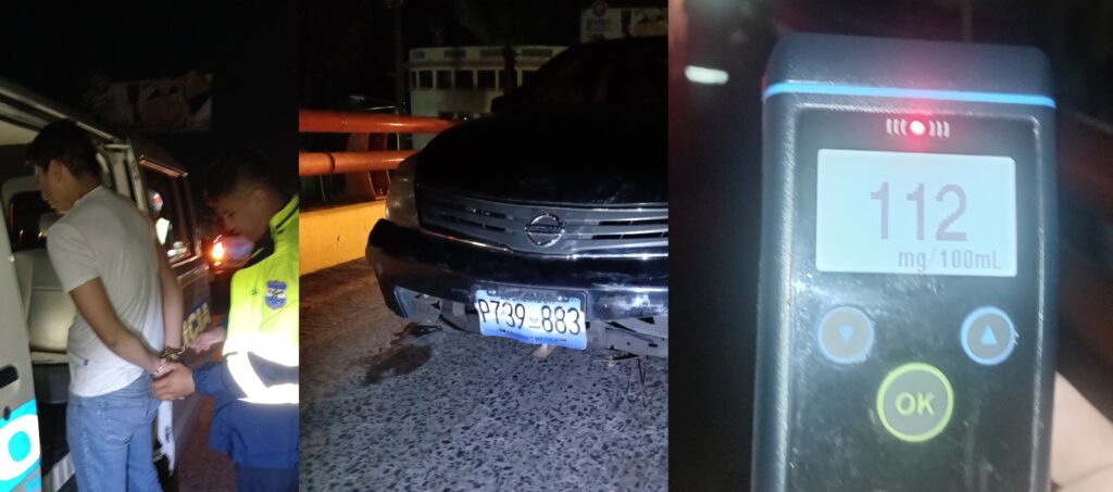 Conductor ebrio capturado por provocar accidente vial