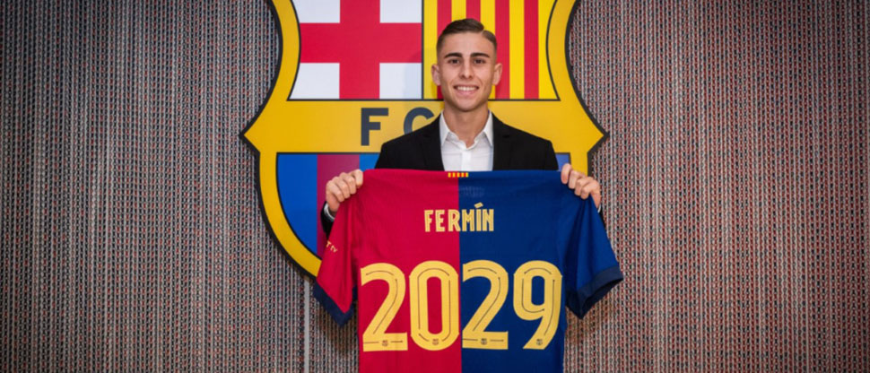 Fermín López renueva con el Barcelona hasta 2029