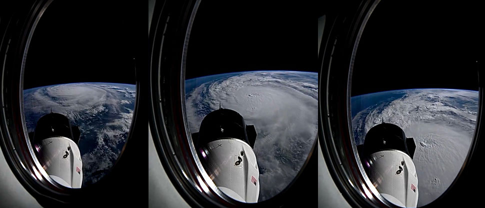 Captan a Huracán Milton desde el espacio y es impresionante su poder