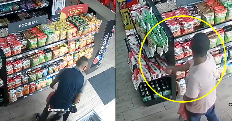 Captan a sujetos que hurtaron productos en mini super de gasolinera en San Salvador