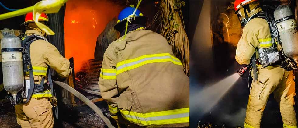 Bomberos sofocan incendio estructural esta madrugada