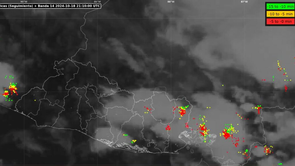 Se reportan lluvias de moderada intensidad en municipios del oriente del país