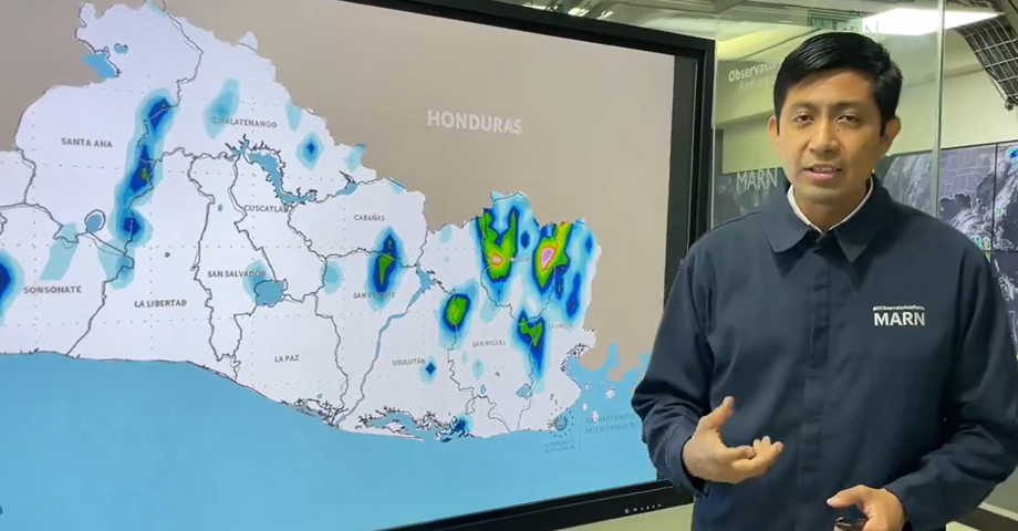 MARN: se esperan lluvias puntuales para la tarde y noche de este jueves