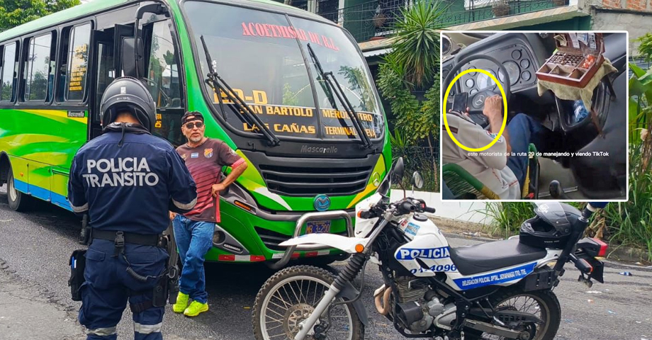 Multan al microbusero denunciado por ir viendo videos de TikTok mientras conducía