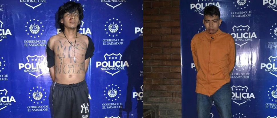 PNC captura a peligroso pandillero y su ayudante quienes serán enviados al CECOT