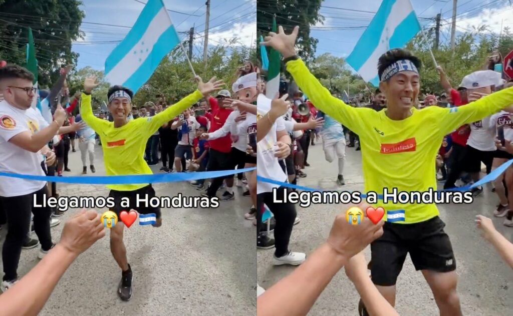 Shin Fujiyama es recibido como héroe por culminar reto de 3 mil km por la educación en Honduras