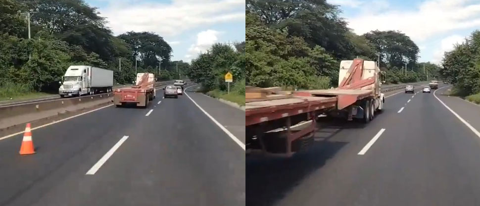 Reportan rastra varada en carretera a Quezaltepeque