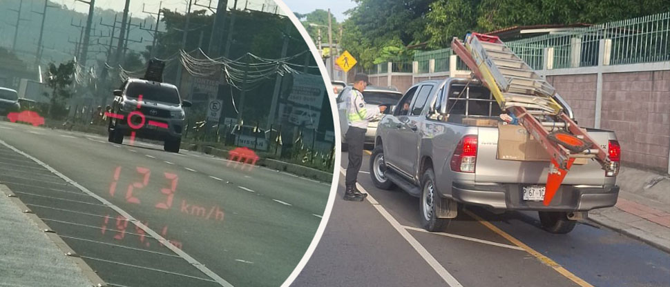 Automovilista pudo accidentarse tras manejar a más de 120 kilómetros por hora