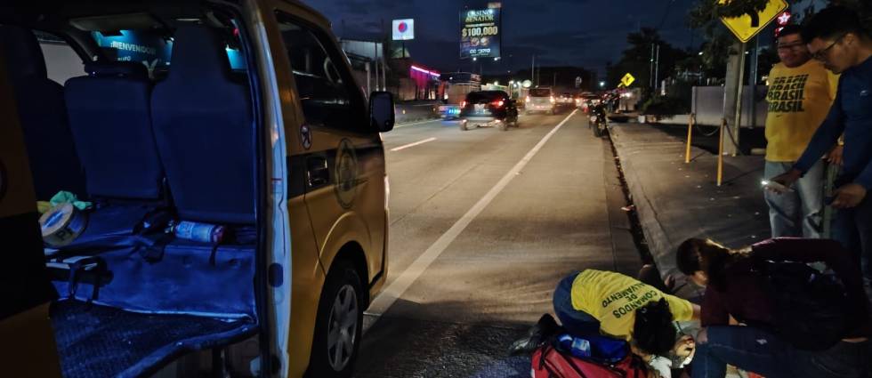 Arrollan a peatón carretera al puerto de La Libertad