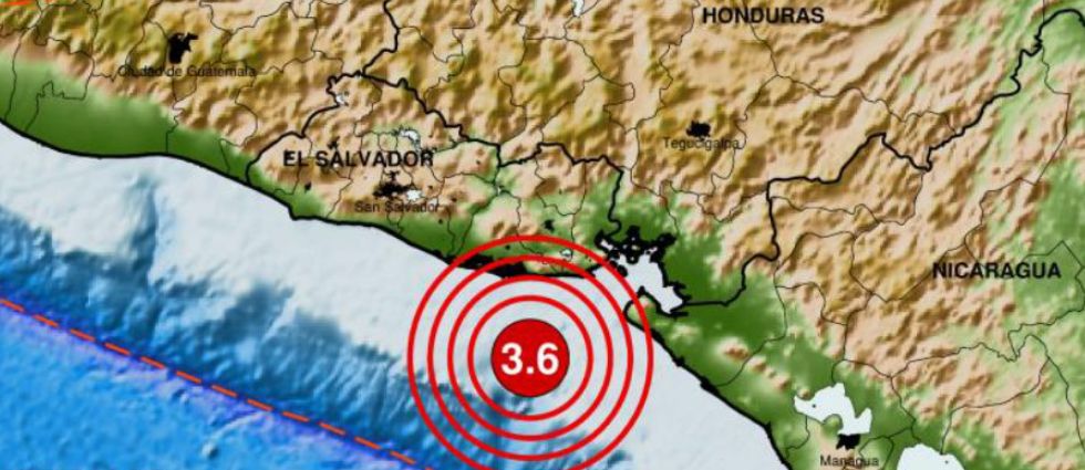 Sismo sacude parte del país sobre el final de la tarde del jueves