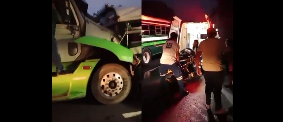 Reportan varios lesionados tras fuerte siniestro vial en Sonsonate