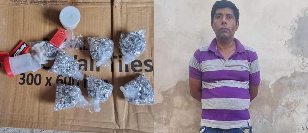 Arrestan a sujeto tras hallarle 600 porciones de cocaína en Santa Ana