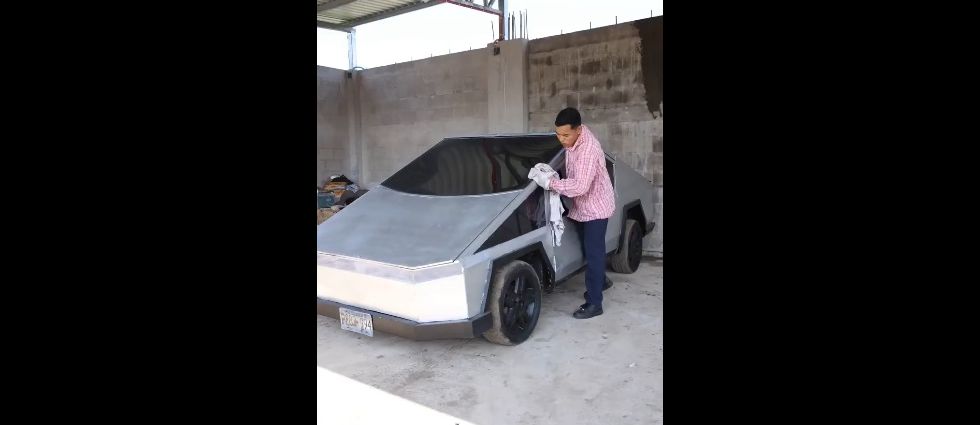 Se viraliza ‘lujosa Cybertruck’ de youtuber Alfredo Larín