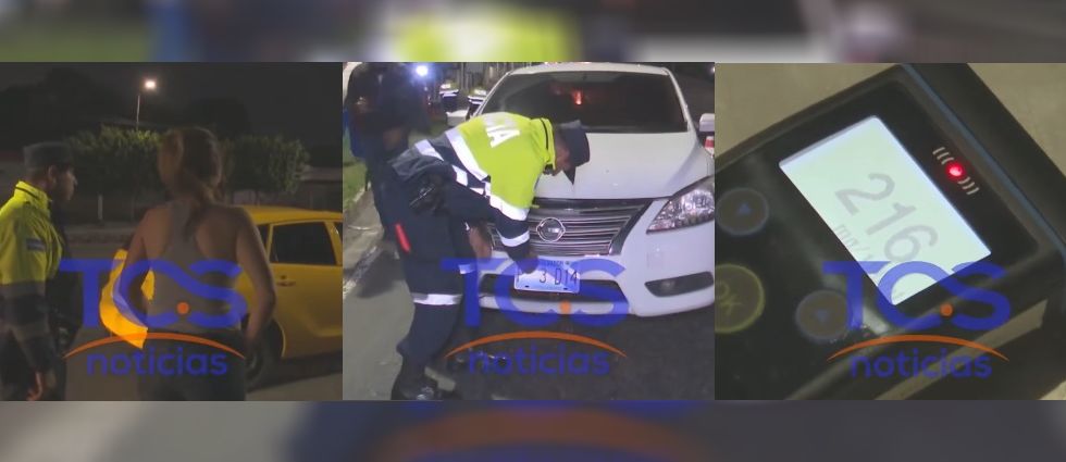 Detienen a mujer que conducía en evidente estado de ebriedad en San Salvador