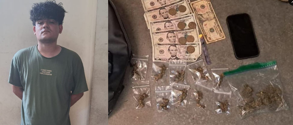 Ubican a sujeto con varias porciones de droga y es entregado a la PNC