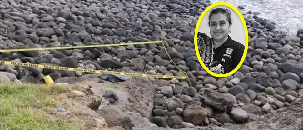Ella era Juana, quien falleció tratando de ayudar a un niño arrastrado por la corriente marina
