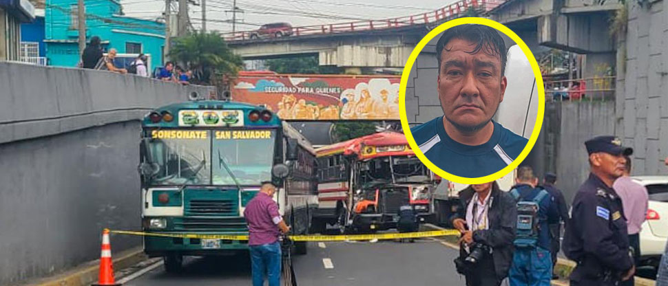 Él es el motorista del bus que provocó fuerte choque que dejó como saldo 8 lesionados