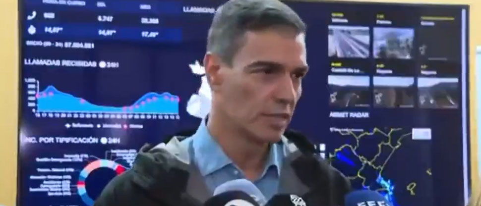 ESPAÑA: presidente Pedro Sánchez, llama marginales a las personas que le atacaron en Valencia